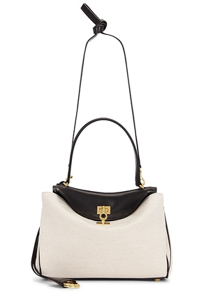 Balenciaga Rodeo Small Top Handle Bag in Natural & Black - Ivory. Size all.