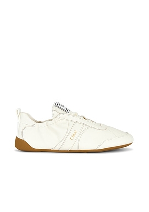 Chloe Kick Sneaker in Eggshell - Ivory. Size 41 (also in 36, 37, 38, 39, 40).
