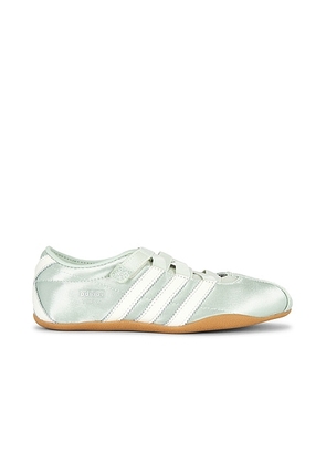 Adidas Originals Tokyo Mary Jane Sneaker in Linen Green  Off White  & Silver Metallic - Mint. Size 5 (also in 6, 6.5, 7, 8, 8.5, 9, 9.5, 10, 11,...