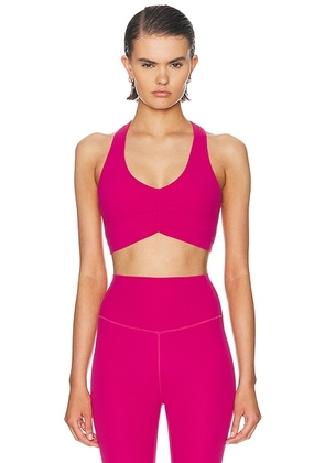 Splits59 Airweight Sports Bra in Sangria - Pink. Size M (also in S, XS, L).