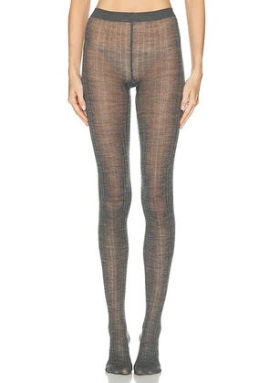 Jil Sander Knit Tights in Asphalt - Grey. Size L (also in M, S).