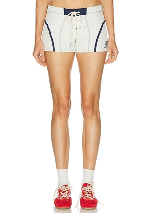 Made Some Sportswear Short Short in White & Navy - White. Size 8 (also in ).