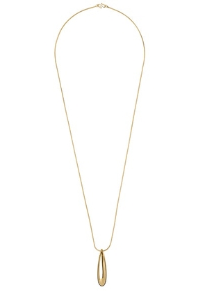Lie Studio The Dolly Necklace in 18k Gold Plated Sterling Silver - Metallic Gold. Size all.