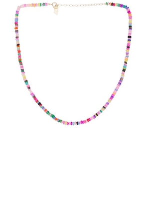 Loren Stewart Sunset Choker Necklace in 14k Yellow Gold - Pink. Size all.