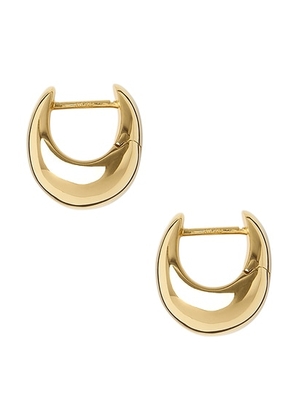 Lie Studio The Violet Earrings in 18k Gold Plated Sterling Silver - Metallic Gold. Size all.