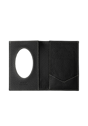 Lie Studio The Romy Passport Cover in Black Grosgrain - Black. Size all.
