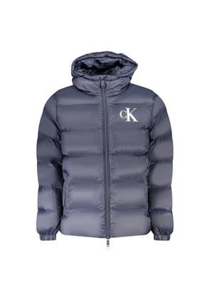 Calvin Klein Blue Nylon Men's Jacket - S