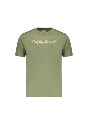 Refrigiwear Verde Cotton Men T-Shirt - S