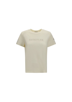Moncler Beige Cotton T-Shirt - M
