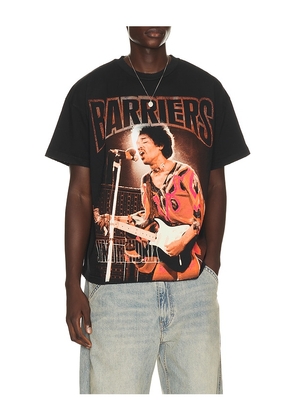 Barriers Worldwide x Jimi Hendrix Soul Brother Tee in Black. Size L. Also in S, M, XL/1X.