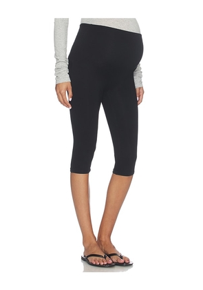 BUMPSUIT The Cotton Capri Legging in Black. Size L. Also in XS, S, M, XL.