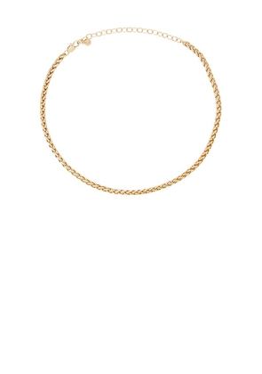 Ettika Golden Weave Necklace in Metallic Gold.