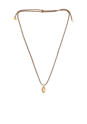 Ettika Gifting Marquise Necklace in Brown.