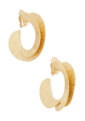 Cult Gaia Ren Large Earring in Metallic Bronze.