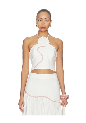 AZULU Leia Top in Ivory. Size L. Also in XXS, XS, S, M.