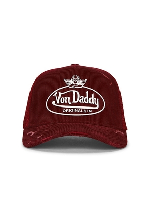Boys Lie X Von Dutch Trucker Hat in Red.