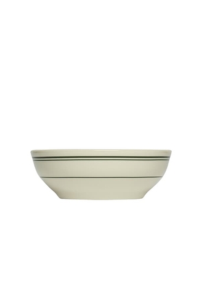 Fish's Eddy Greenband Bowl in White.