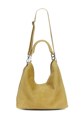 Free People Suzie Suede Slouch Tote Bag in Tan.