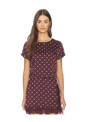 Line & Dot x REVOLVE Raye Top in Wine. Size L. Also in S, XS, M.