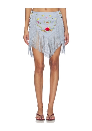 NIIHAI Lara Skirt in Baby Blue. Size L. Also in XS, S, M, XL.