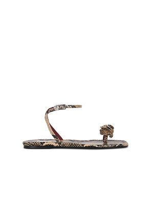 Magda Butrym Rose Sandal in Brown. Size 38. Also in 36, 39, 40.