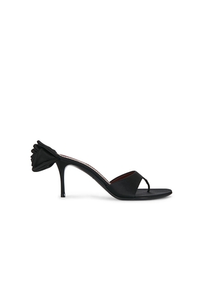 Magda Butrym Flower Sandal Heel in Black. Size 37. Also in 38, 39, 40, 41.