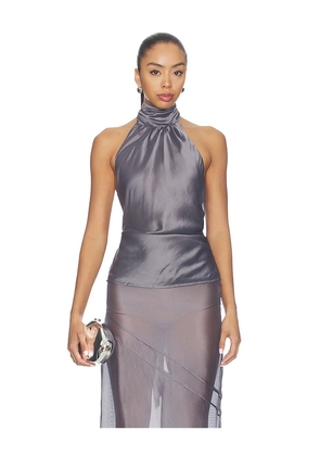 MAJORELLE Tilda Top in Grey. Size L. Also in XXS, XS, S, M, XL.