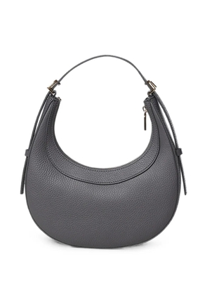 Coccinelle grained leather crescent tote bag - Grey