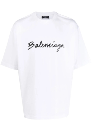 Balenciaga logo-print cotton T-shirt - White
