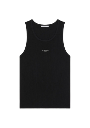 Givenchy logo-print ribbed tank top - Black