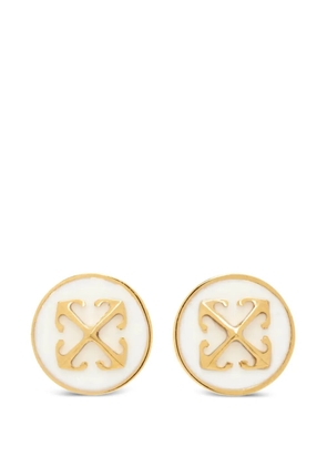 Off-White Arrows-motif stud earrings - Gold