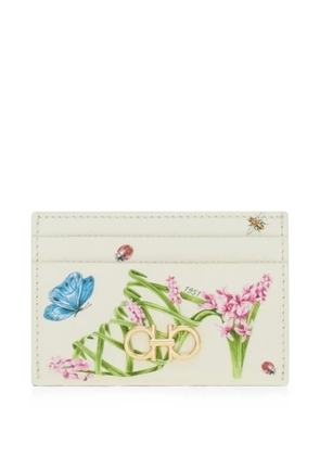 Ferragamo Gancini Eden card holder - Neutrals