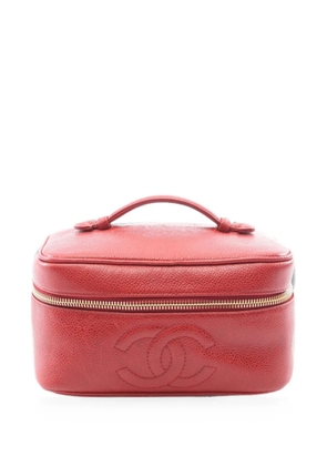 CHANEL Pre-Owned 1996-1997 Coco Mark vanity bag - Red