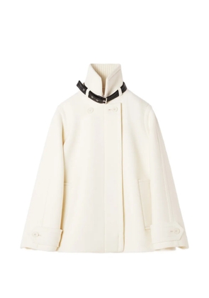 Lanvin buckle-detail double-breasted coat - White