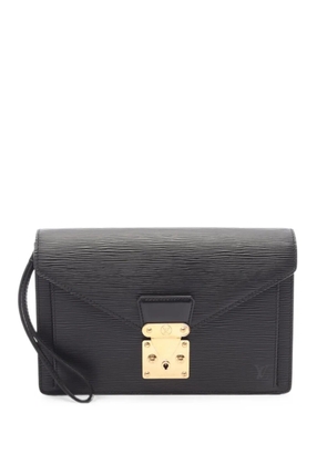 Louis Vuitton Pre-Owned 2002 Pochette Sellier Dragonne Epi-leather clutch bag - Black