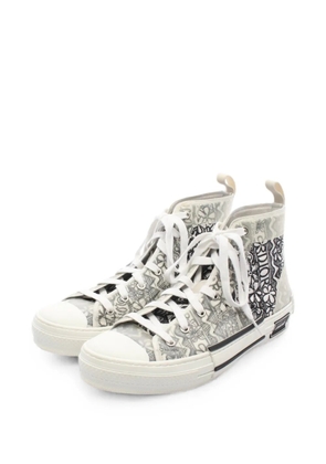 Christian Dior Pre-Owned x Shawn Stussy 2010s B23 embroidery sneakers - White