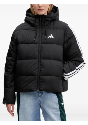adidas logo-detail puffer jacket - Black