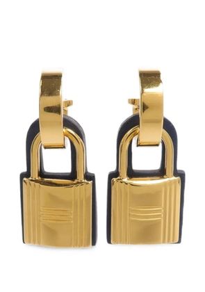 Hermès Pre-Owned O'Kelly padlock earrings - Gold