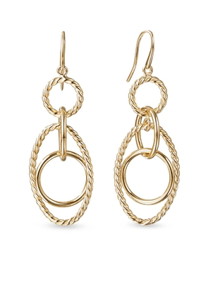 David Yurman 18kt yellow gold small Chain link mobile earrings