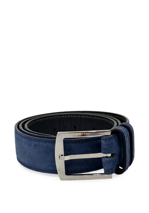 Kiton suede belt - Blue