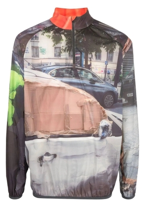Perks And Mini Street-Life half-zip jacket - Neutrals
