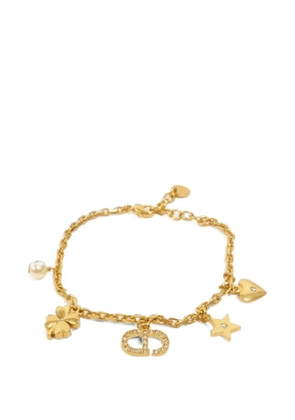 Christian Dior Pre-Owned Petit CD charms bracelet - Gold