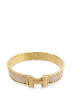 Hermès Pre-Owned Clic H enamel bracelet - Gold