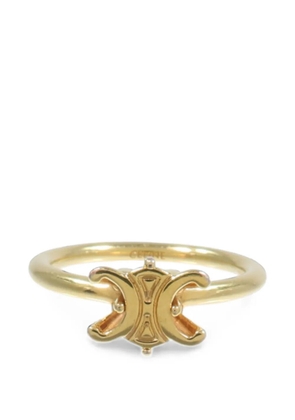 Celine Pre-Owned logo ring - Gold