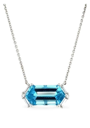 Lisa Nik hexagon-shape-pendant necklace - Silver