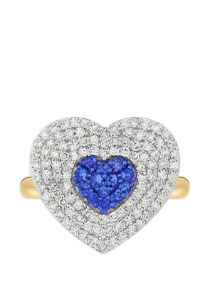PHILLIPS HOUSE Infinity Heartbeat sapphire and diamond ring - Gold