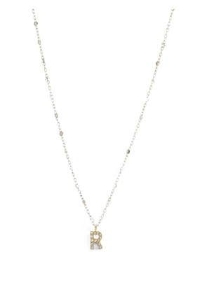 Gigi Clozeau Initial-pendant diamond necklace - Gold