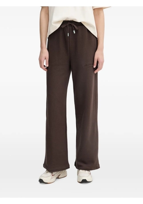 Benetton embroidered-detail drawstring-waist track pants - Brown