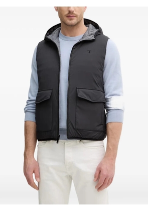 Trussardi hooded quilted gilet - Black