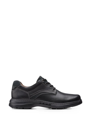 Clarks Originals Un Brawley Pace grained-leather shoes - Black